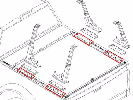 Product of Roll-N-Lock 201-003 Tonneau Cover Bed Track Adapter