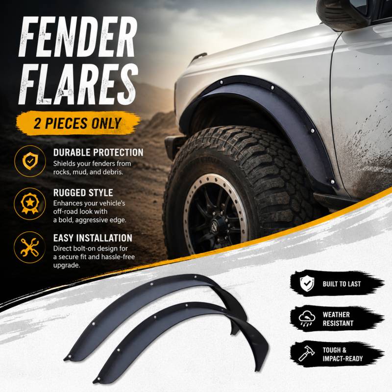 Black Horse Offroad Ff-Fbfr21 Fender Flare||ff-Fbfr21_13.Jpg||95||blkfffbfr21||2327234