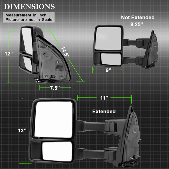 Product of Xtune 9935794 Exterior Towing Mirror