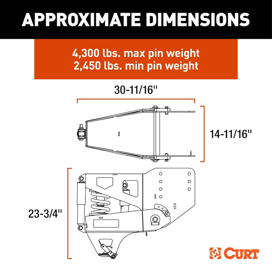 Curt 2024044578 Fifth Wheel Trailer Hitch Pin Box||2024044578_1.Jpg||86||c932024044578||1775829