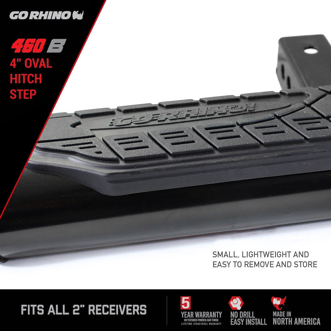 Product of Go Rhino 460B Black Powder Coated Steel Truck Step