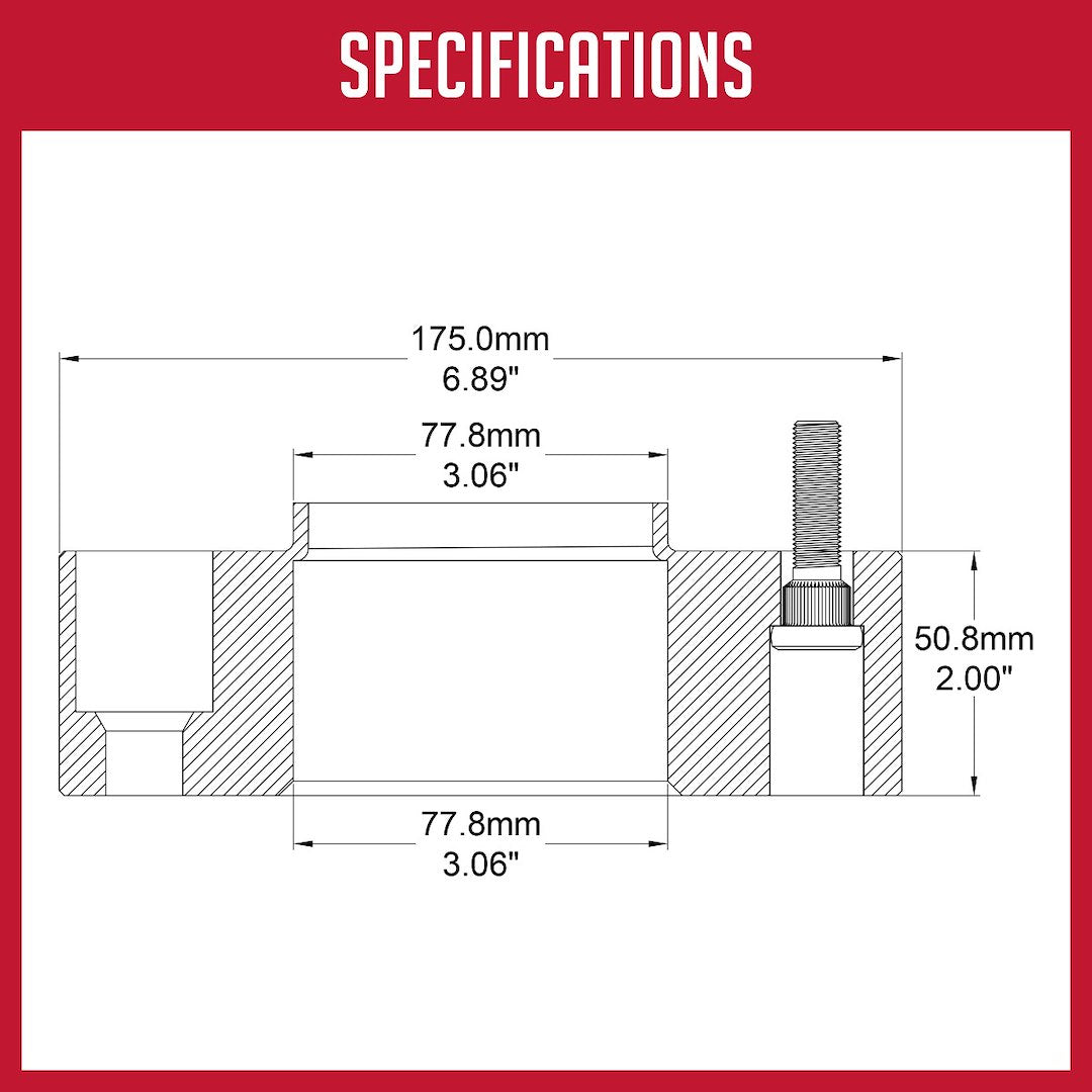 Product of Coyote Wheel Accessories 6550-6550h-E125 Wheel Adapter