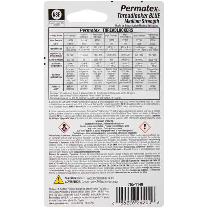 Product of Permatex 24200 Thread Sealant