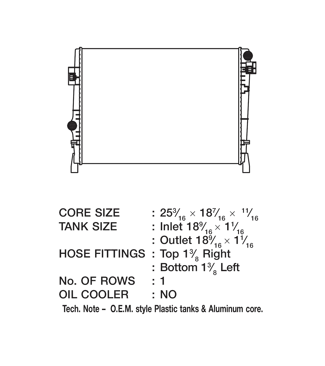 Product of Csf 3455 Radiator