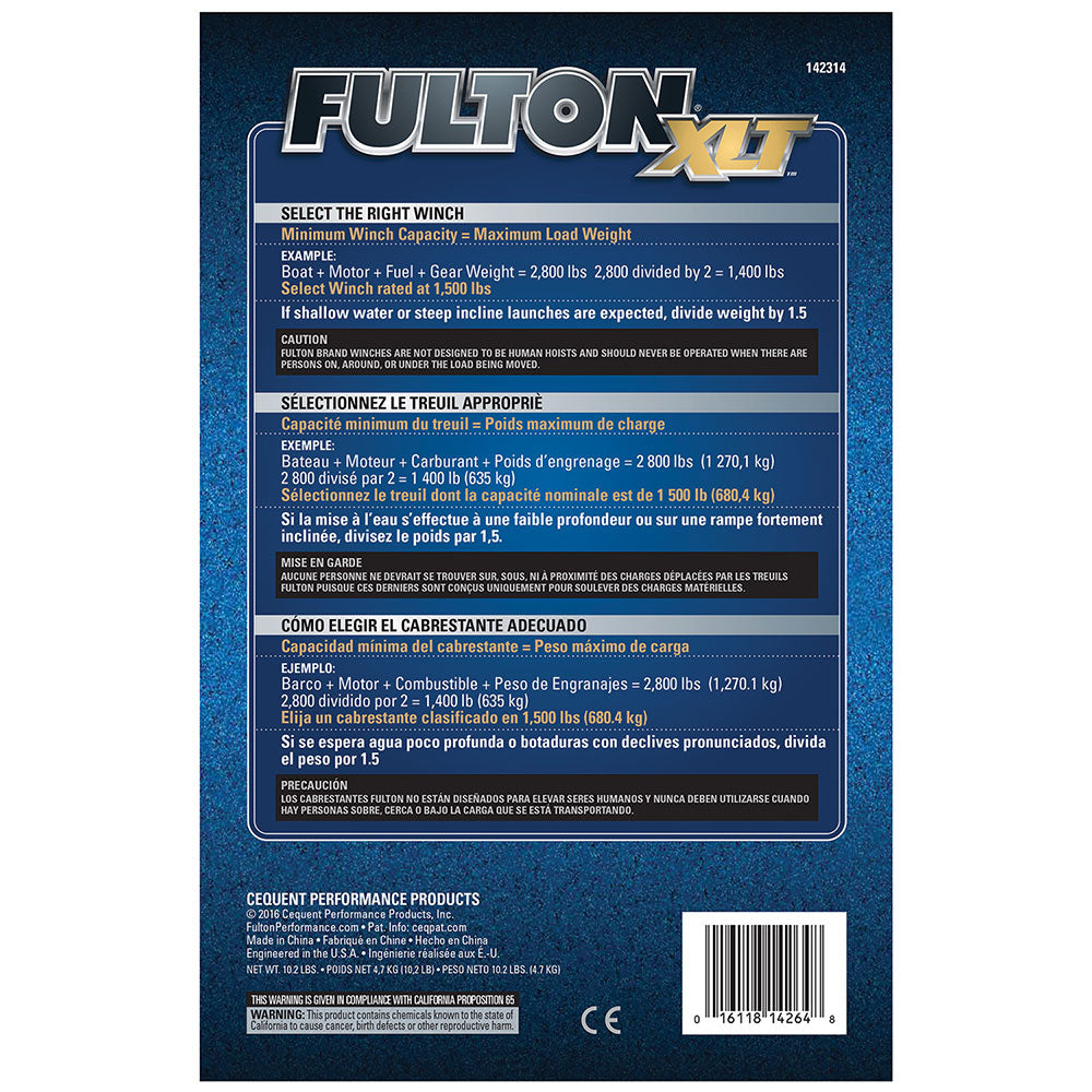 Product of Fulton 142314 Trailer Boat Winch