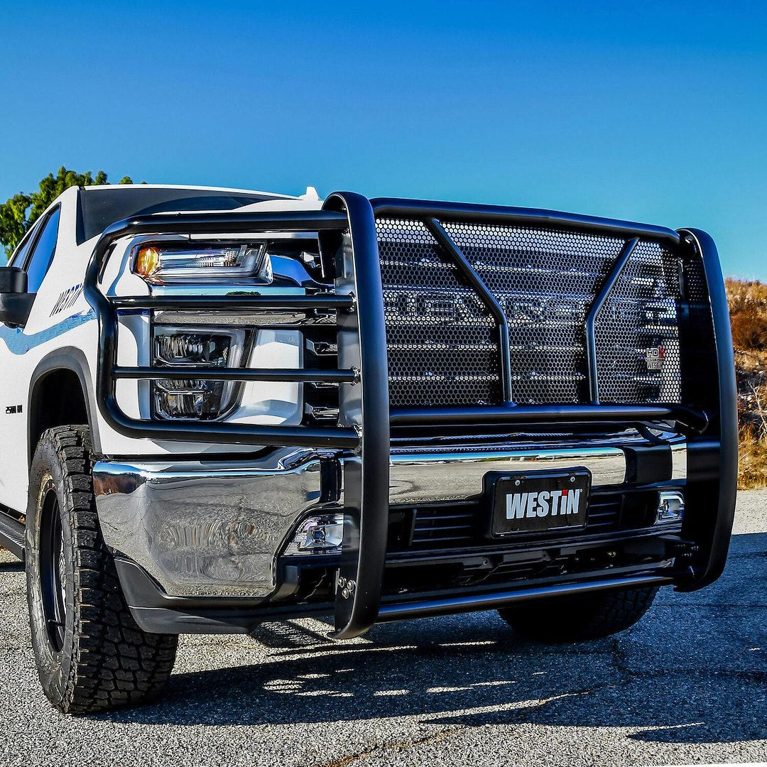 Product of Westin Automotive 57-3995 Grille Guard 1-Piece Black Powder Coated