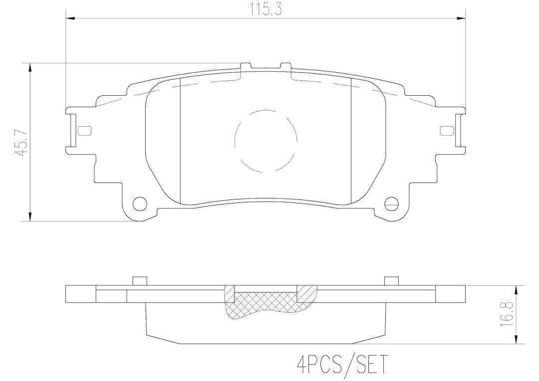 Product of Brembo P83132N Brake Pad - Set Of 4