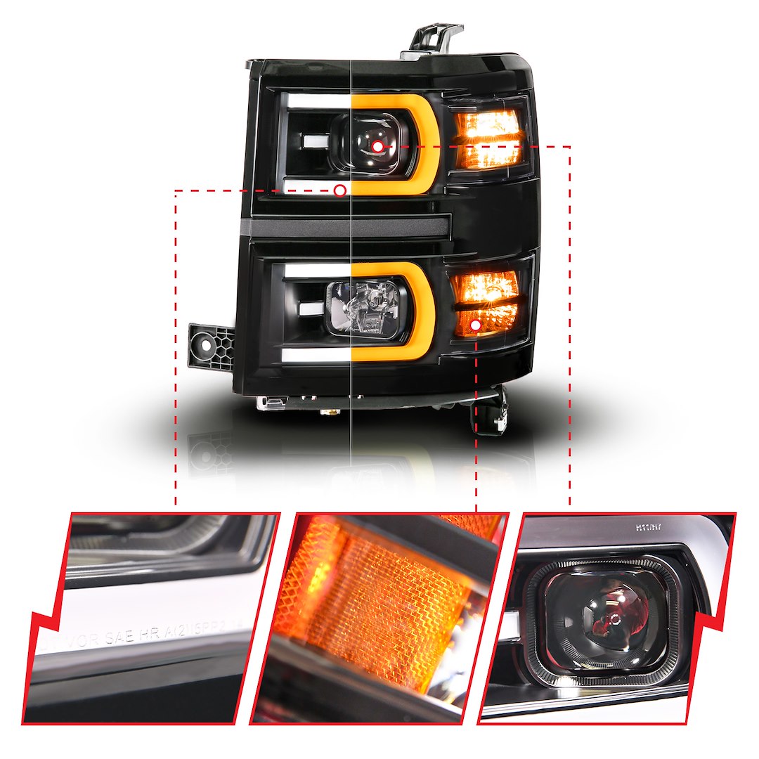 Anzo Usa 111617 Headlight Assembly||||86||a1r111617||2001994