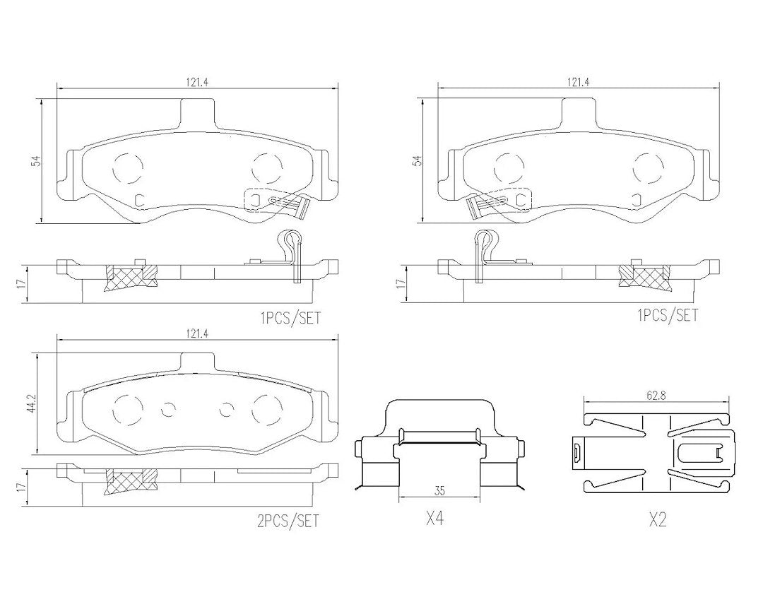 Brembo P10025n Brake Pad||p10025n_1.Jpg||86||brmp10025n||2104722