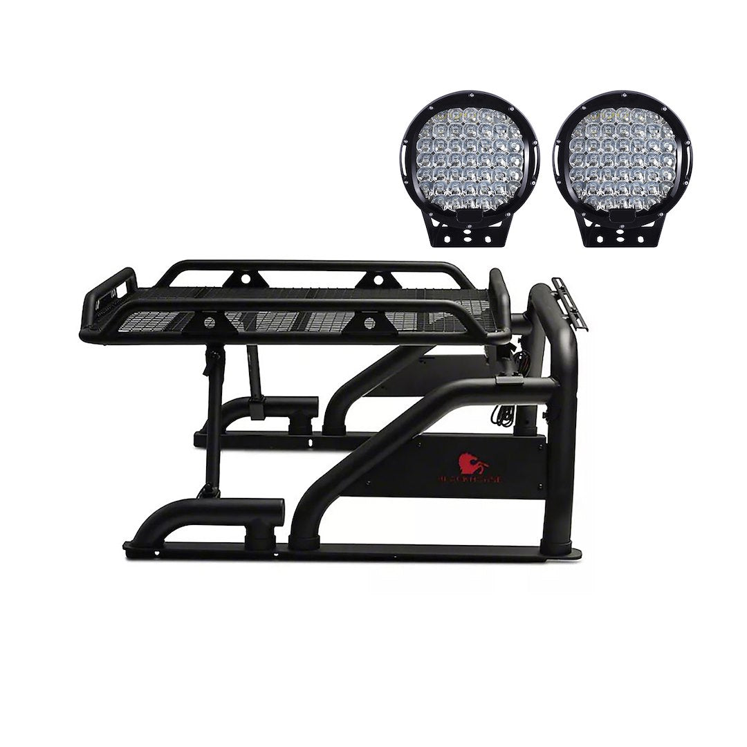 Product of Black Horse Offroad WRB-001BK-PL69B  Truck Bed Bar