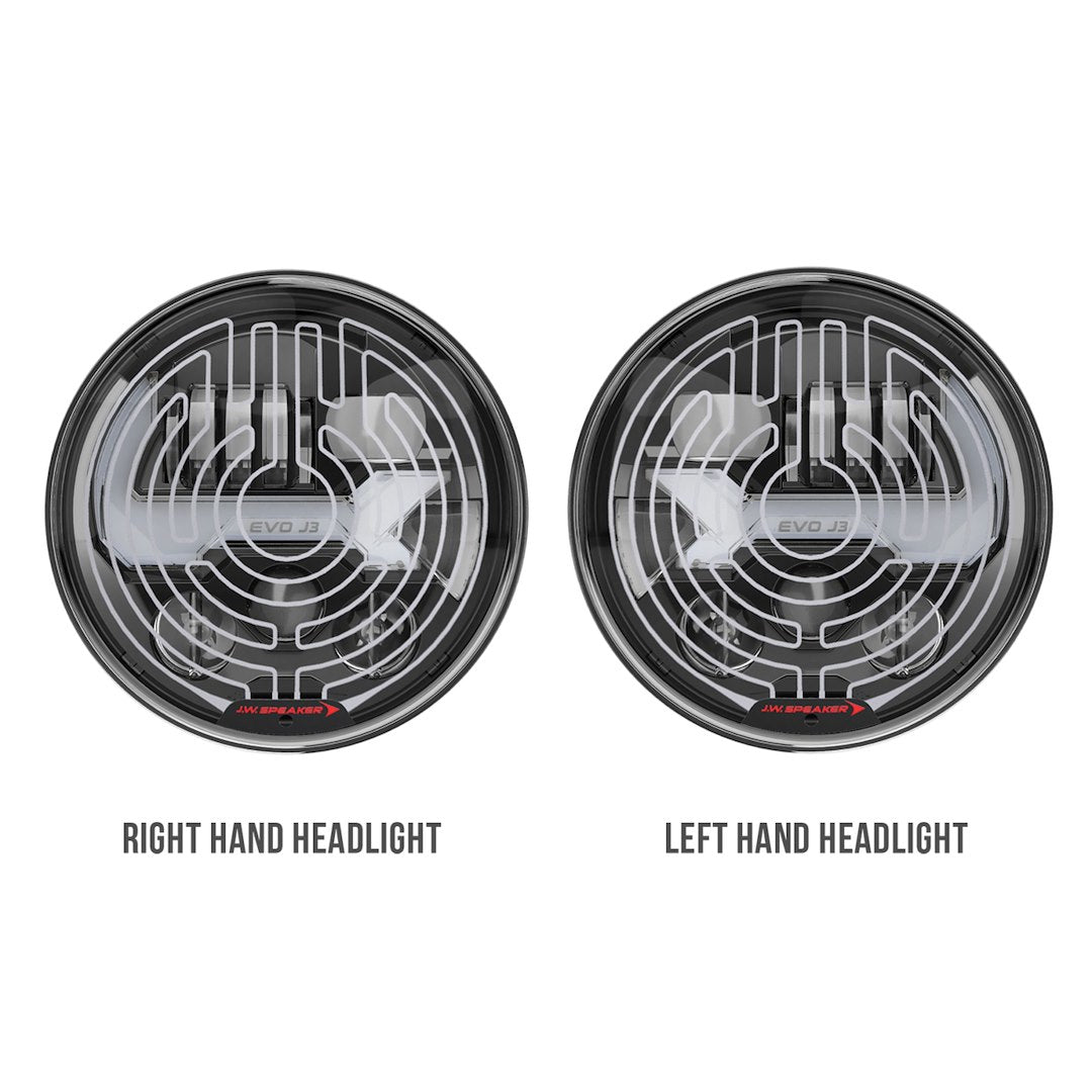 Product of J.W. Speaker 0557193 High/ Low Projector Beam With Built-In Turn Signal Headlight Assembly - LED - Set Of 2