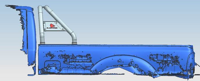 Product of Black Horse Offroad RB015BK Tubular Powder Coated Steel Truck Bed Bar