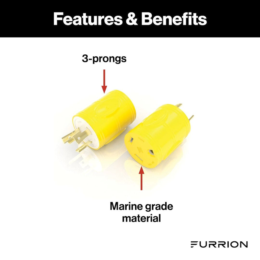 Product of Furrion Llc F3030ad-Ry Power Cord Plug End