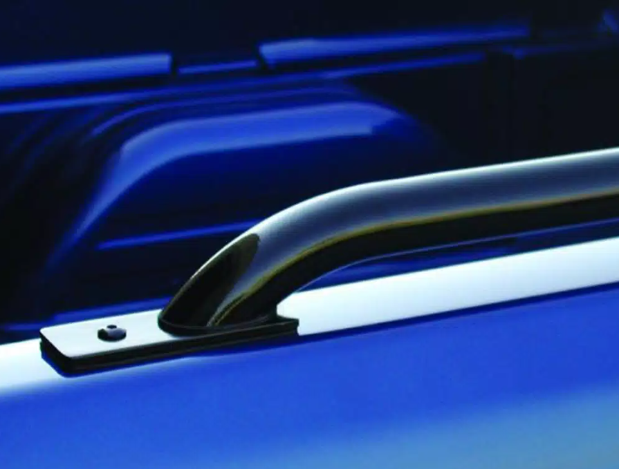 Product of Go Rhino 8127B Black Powder Coated Round Tube Bed Side Rail