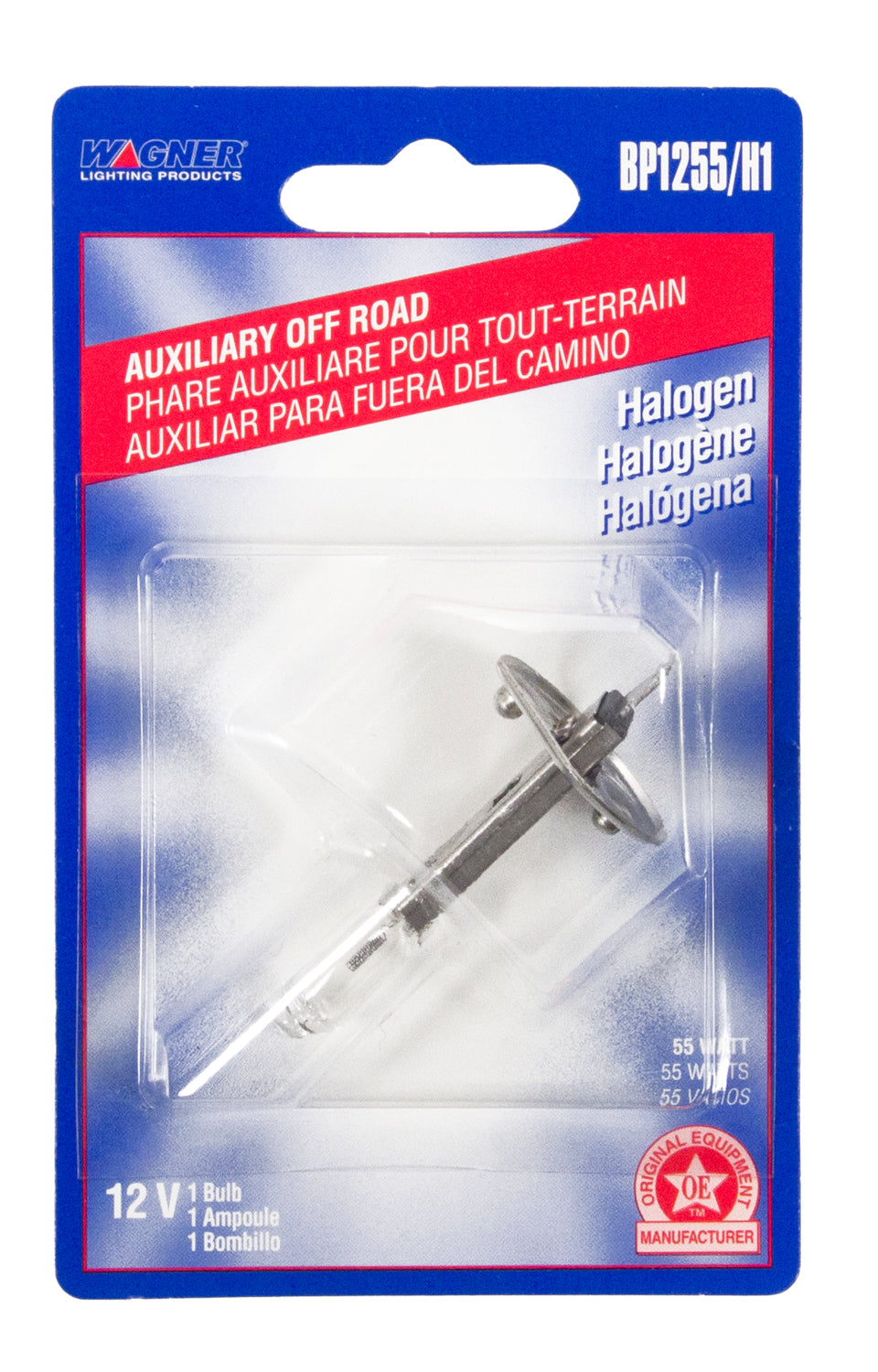 Wagner Lighting Bp1255/H1 Headlight Bulb||bp1255h1_P02_Pkg.Jpg||94||w31bp1255h1||1071173