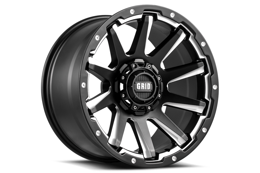 Product of Grid Wheels 20x10 Black With Natural Accents Wheel - Not Applicable Bolt Pattern
