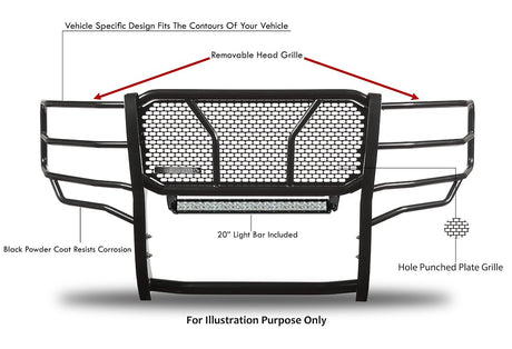 Product of Black Horse Offroad RU-FOF115-B-KIT Grille Guard