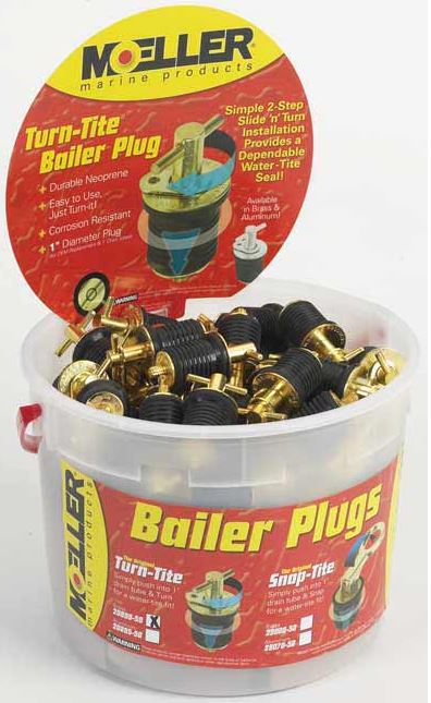 Product of Moeller Marine Products 020899-001 Boat Drain Plug