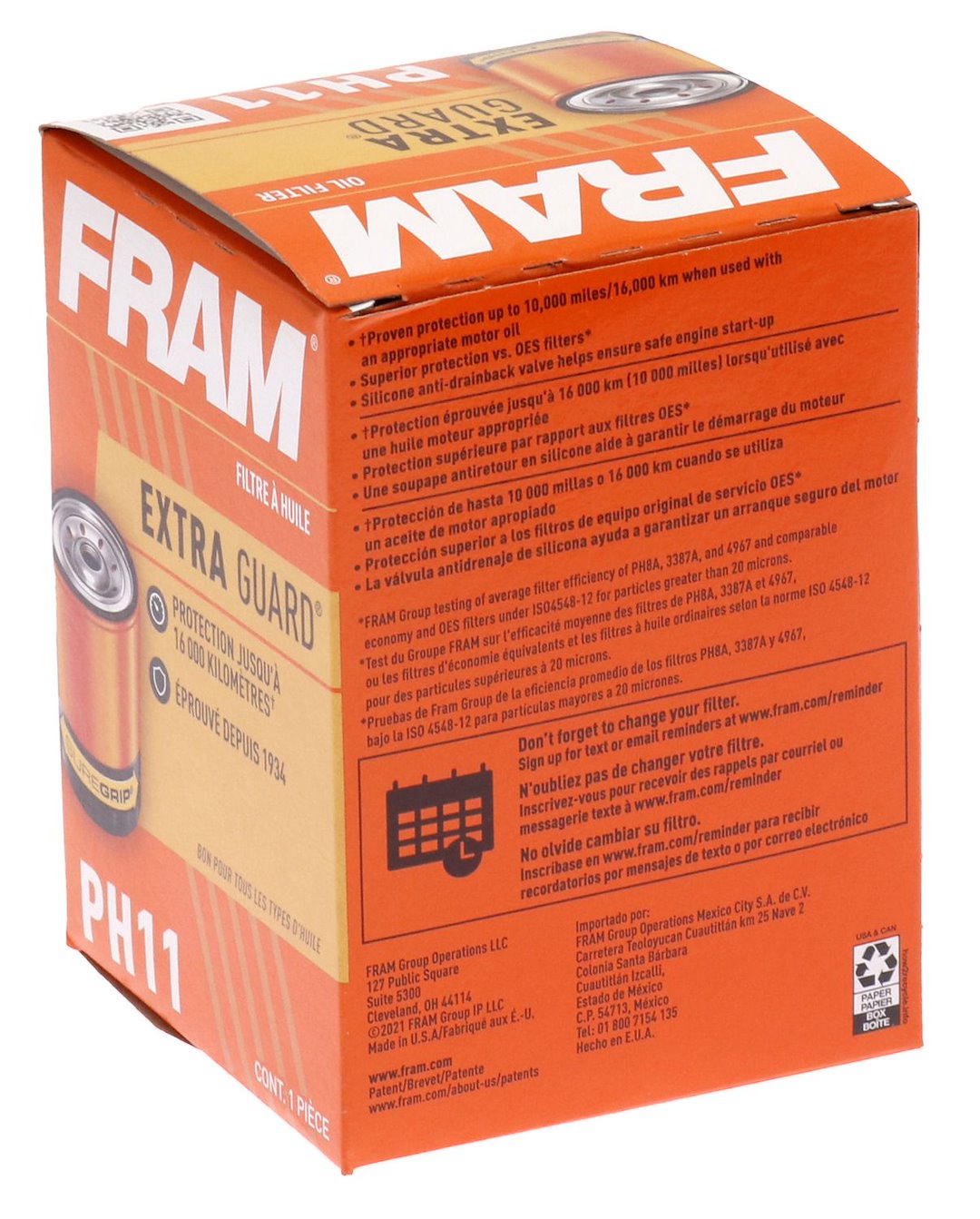 Fram Filter Ph11 Oil Filter||ph11_2.Jpg||87||f24ph11||1649617