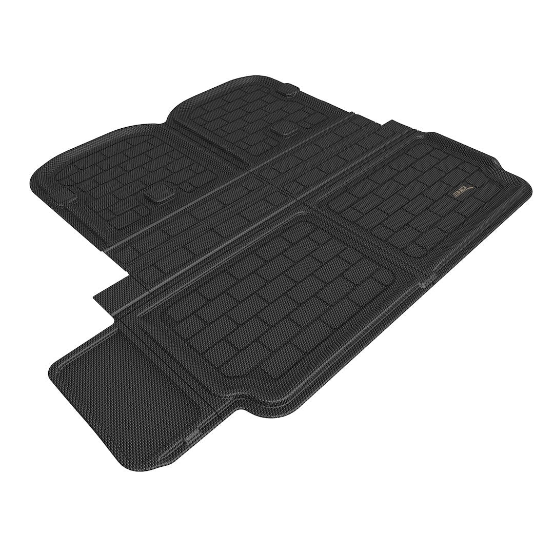 Product of 3D Mats M1TL0431309 Black Thermoplastic Rubber Of Carbon Fiber Texture To Back Of 2nd Seat Cargo Area Liner