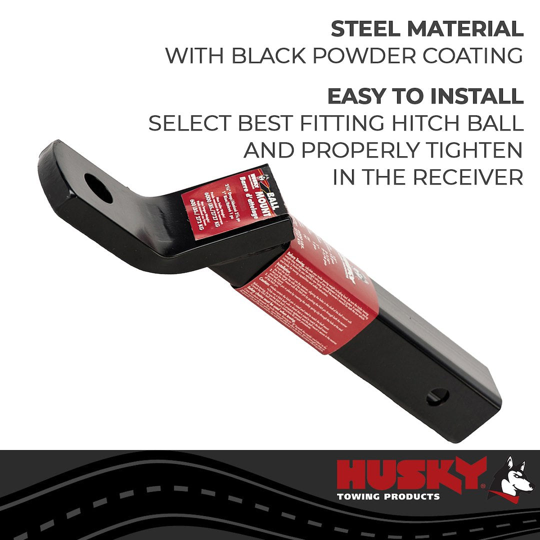 Product of Husky Towing 31369 2 Inch Receiver Trailer Hitch Ball Mount