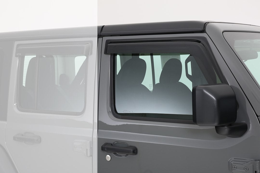 Product of GT Styling 80644S Outside Channel Rainguard