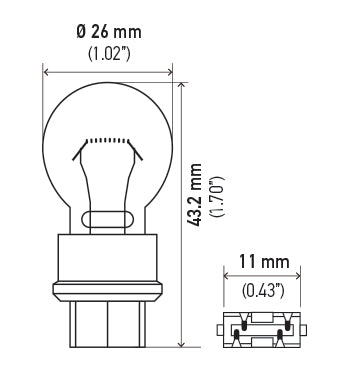 Hella 3157 Brake Light Bulb||3157.Pt01.Jpg||86||h573157||2215956