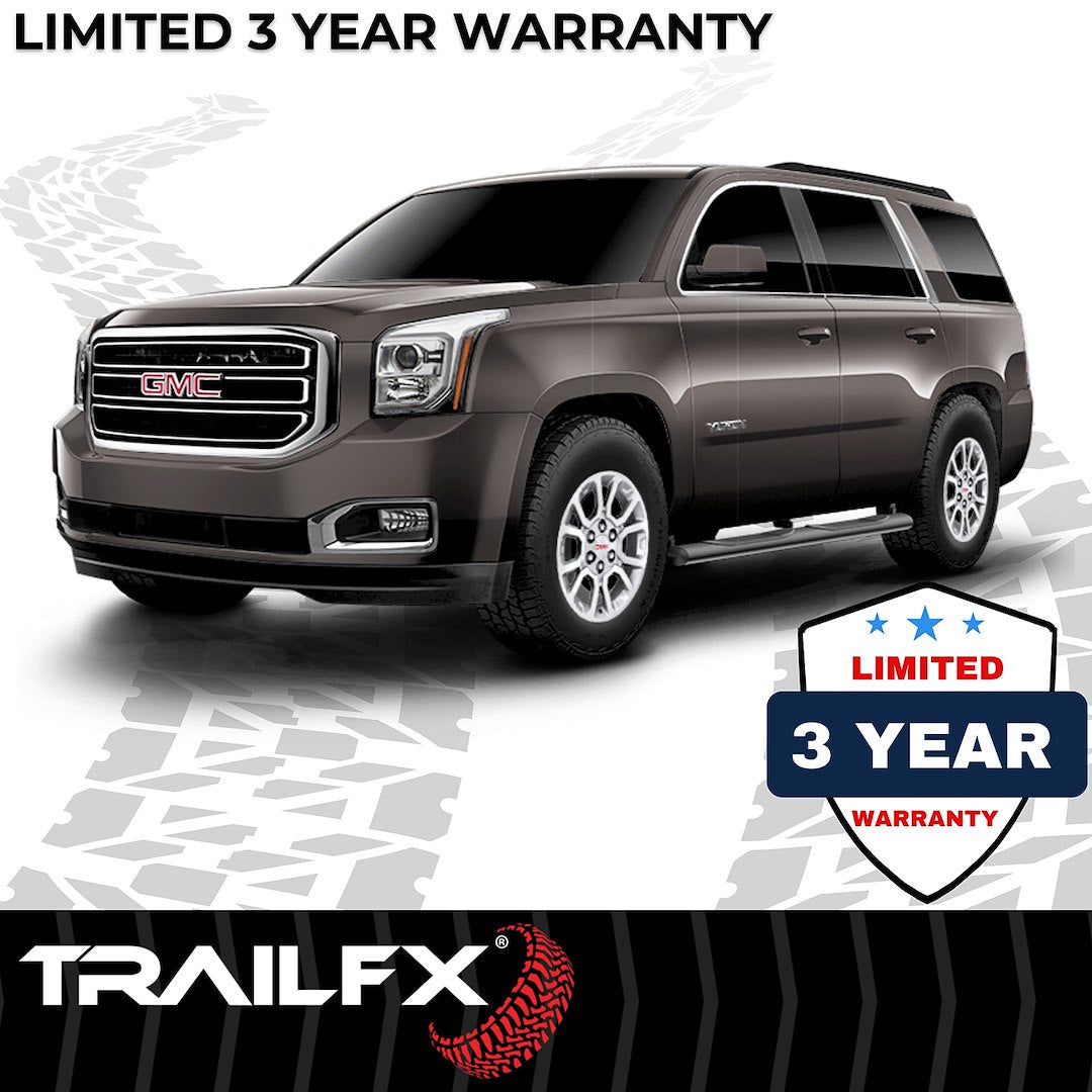 Product of TrailFX A1502B TFX 4" Oval Tube Side Steps Nerf Bar With Surface Steps