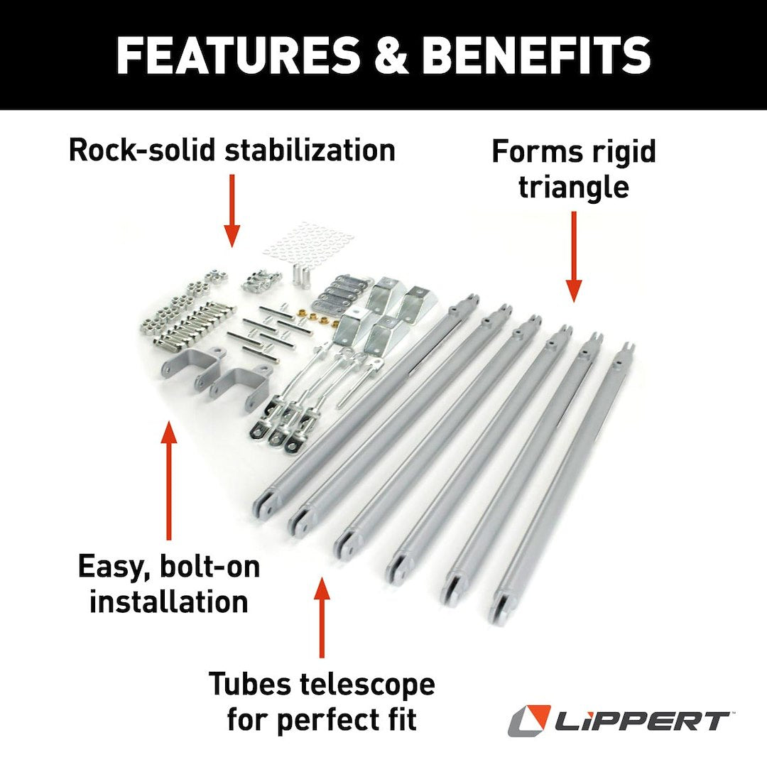 Product of Lippert Components 191023 Trailer Stabilizer Jack Stand Lock Arm