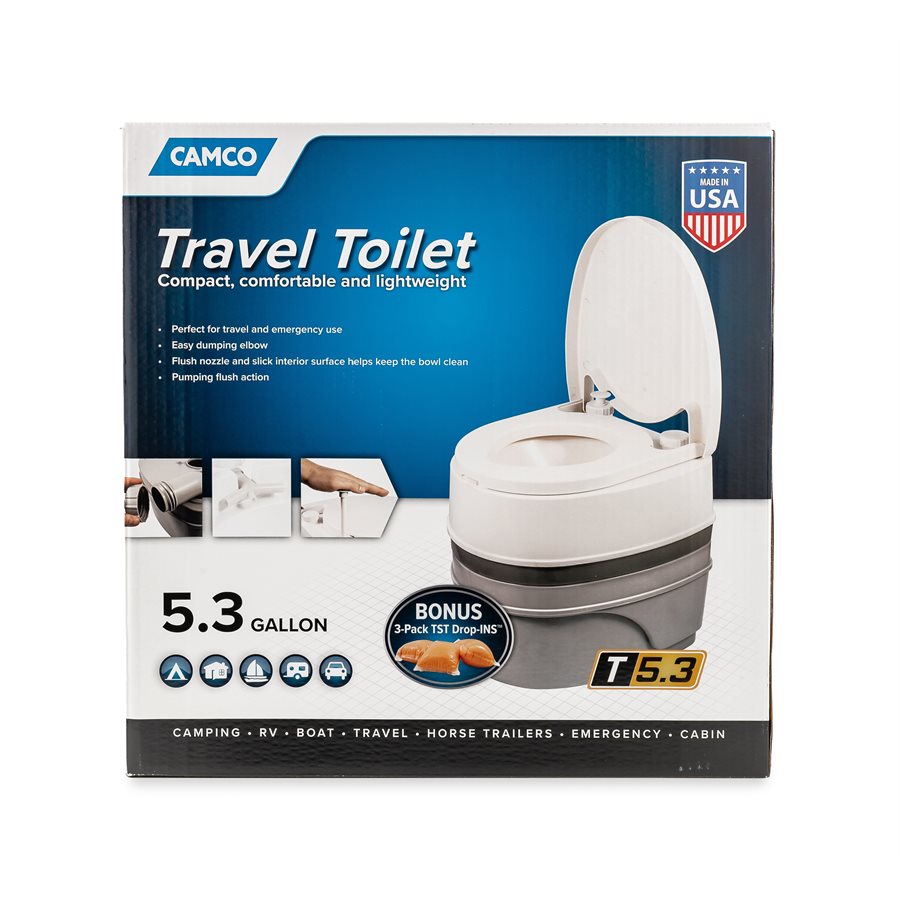 Product of Camco 41545 Portable Full Bowl Flush Toilet , 12-5/8 Inch