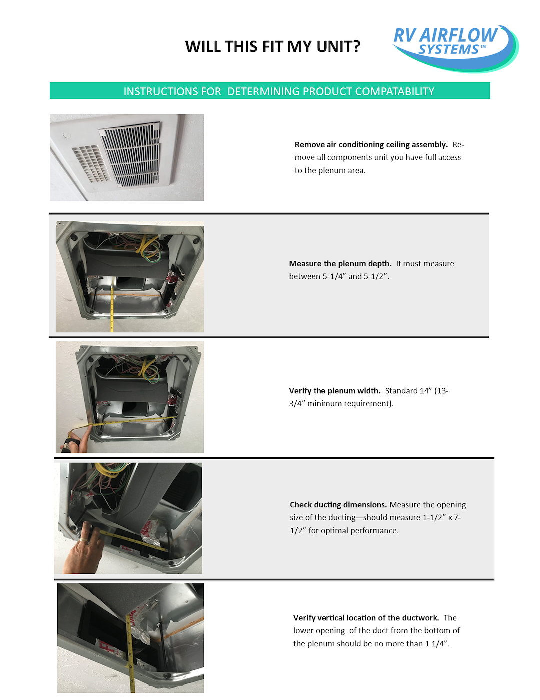 Product of Rv Airflow Systems Rvaf-Ge-Kit Air Conditioner Air Flow System