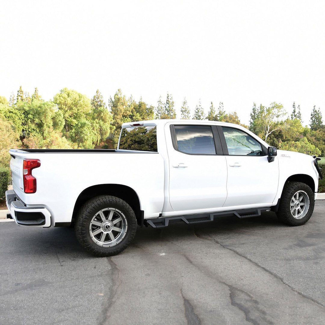 Product of Westin Automotive 56-534685 Black Powder Coated Square Nerf Bar - Truck Wheel To Wheel