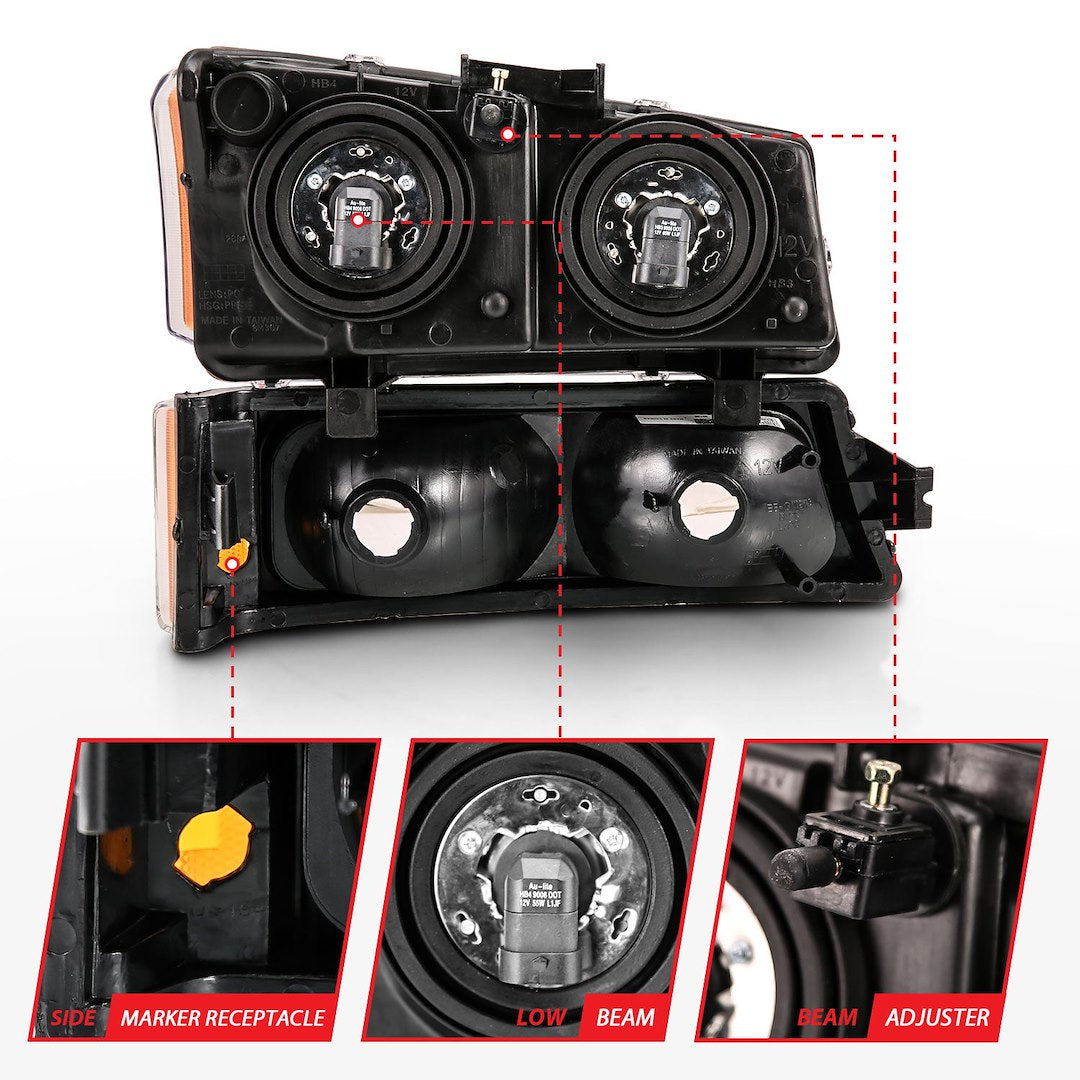 Product of Anzo Usa 111452 Headlight Assembly