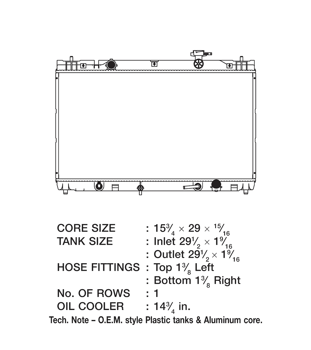 Product of Csf 3143 Radiator