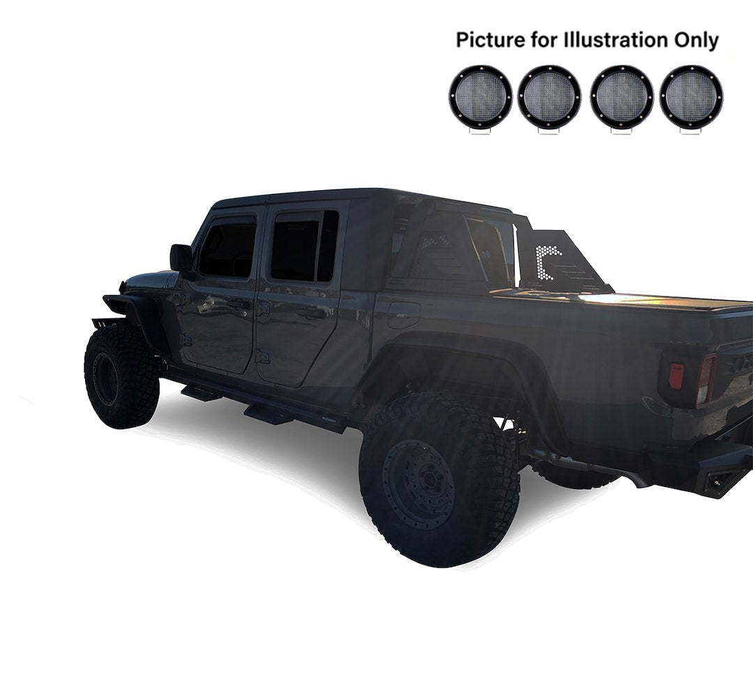 Product of Black Horse Offroad AR2-09B-PLFB  Truck Bed Bar