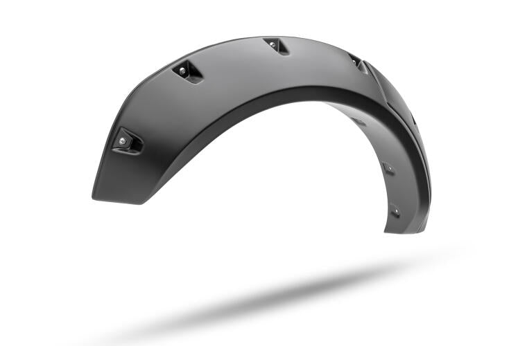 Product of Bushwacker 20960-02 Pocket Style/ Exposed Fasteners Black Fender Flare - Set Of 4