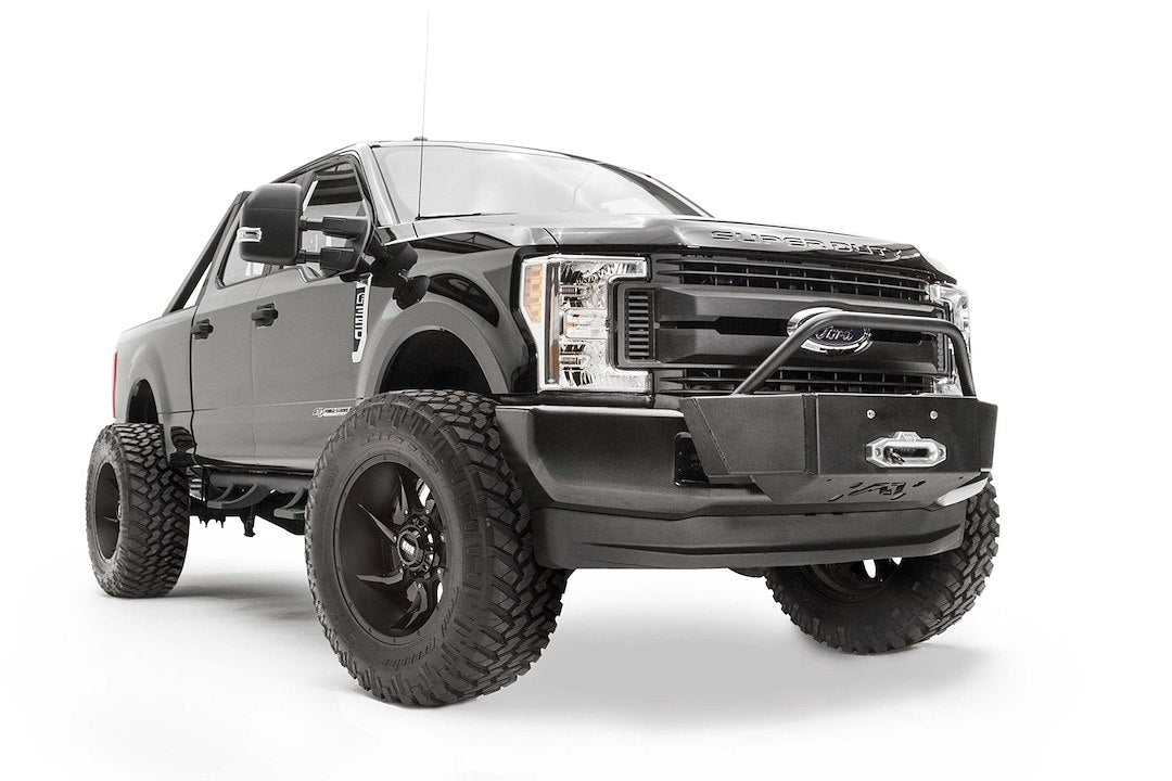 Product of Fab Fours FS17-N4160-1 Fixed Front Bumper Mount Winch Mount for Up To 16500 Pound Winch