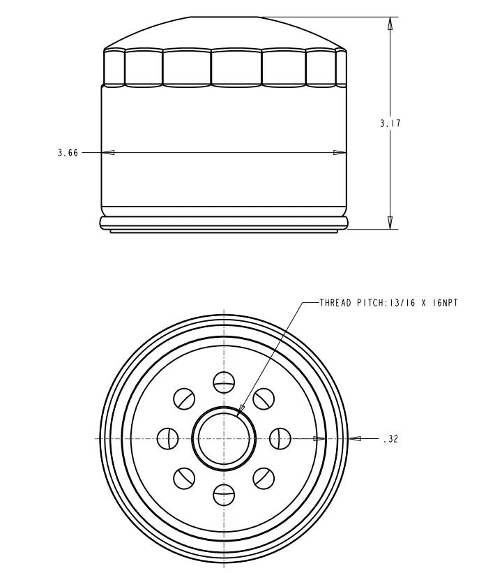 Product of Sierra Marine 18-7824-2 Marine Series Canister Oil Filter