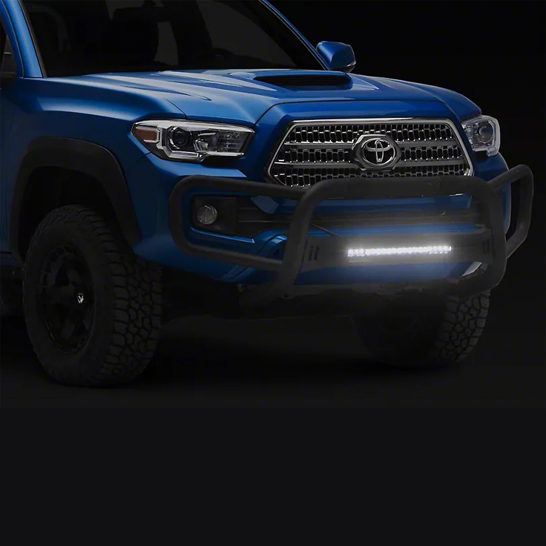 Product of Black Horse Offroad BFRT01 Bull Bar Black Powder Coated 3 Inch No with skid plate