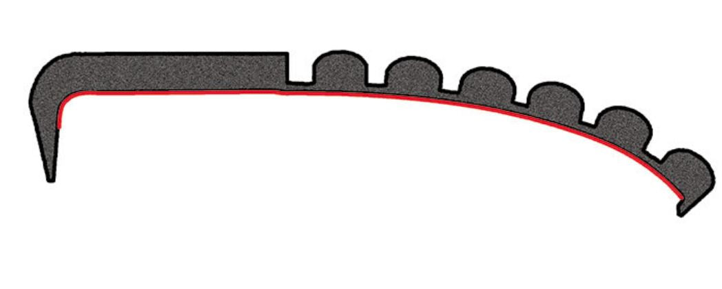 Product of Pacer Performance 21-108 Black Inside And Top Of Rail Bed Side Rail Protector