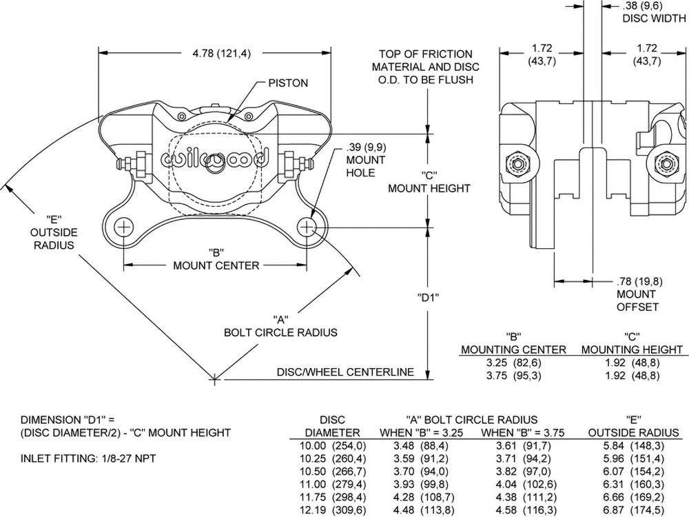 Wilwood Brakes 120-10188 Brake Caliper||120-10188_2.Jpg||87||w6412010188||850424