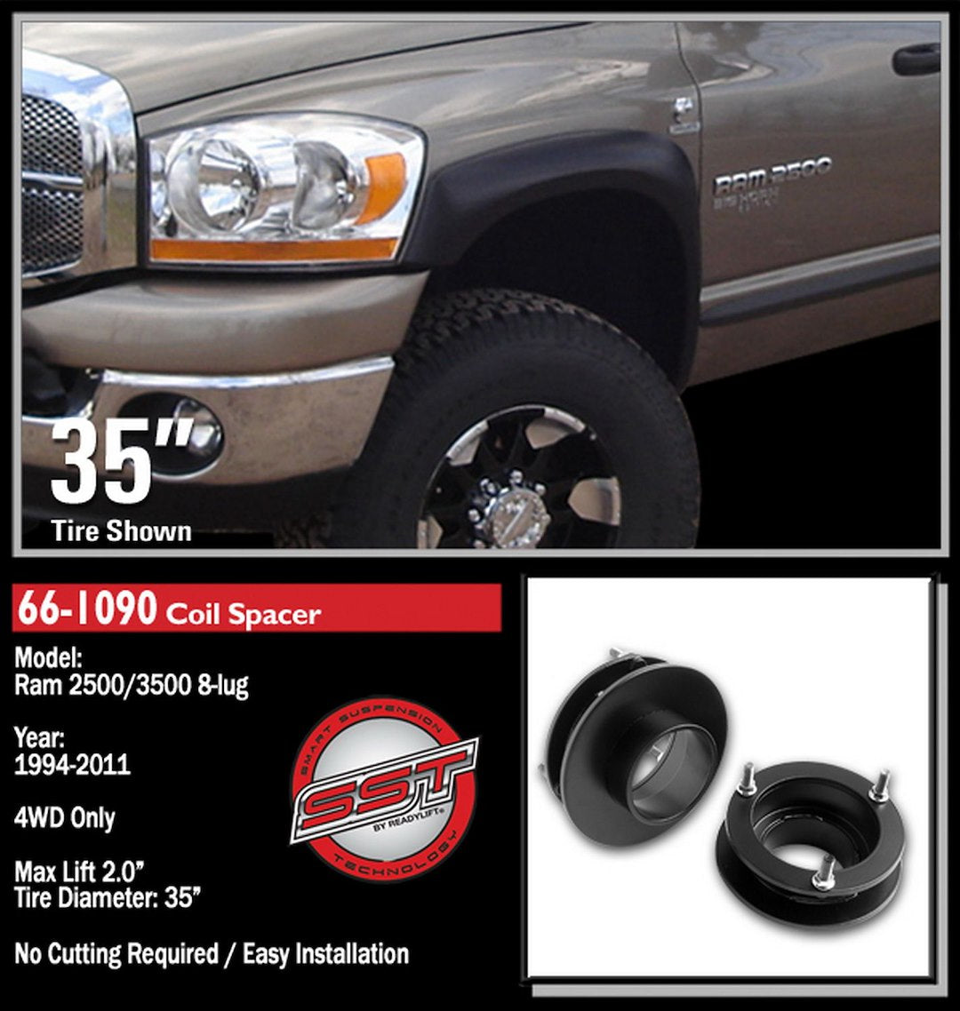 Readylift 66-1090 Leveling Kit Suspension||66-1090dodgeram250035001994-.Jpg||87||r90661090||1304760