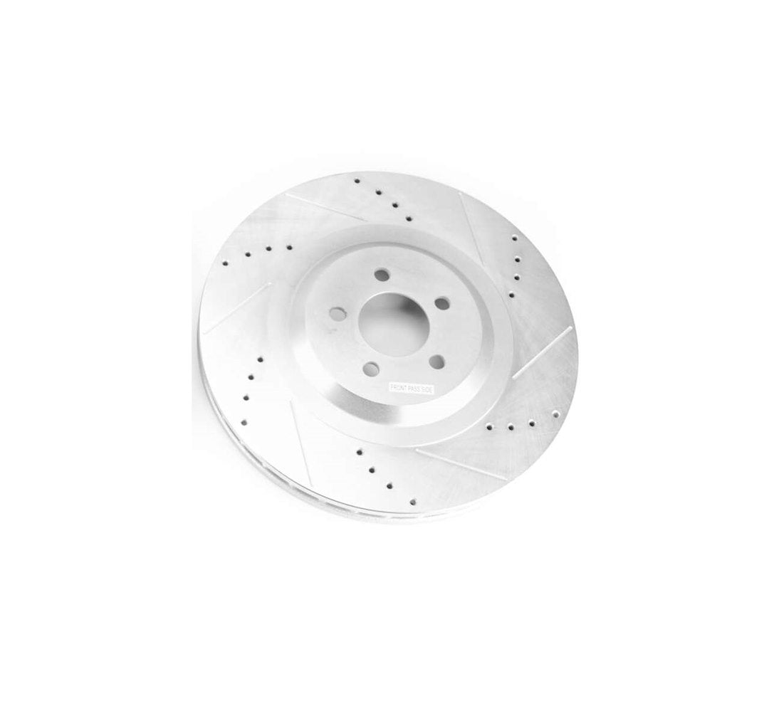Product of Power Stop AR86002XR Evolution Series Drilled And Slotted 1-Piece Brake Rotor