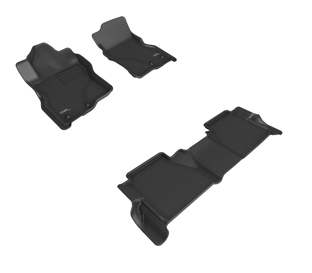 Product of 3D Mats KAGU L1NS13801509 Black Thermoplastic Rubber Of Carbon Fiber Texture Floor Liner