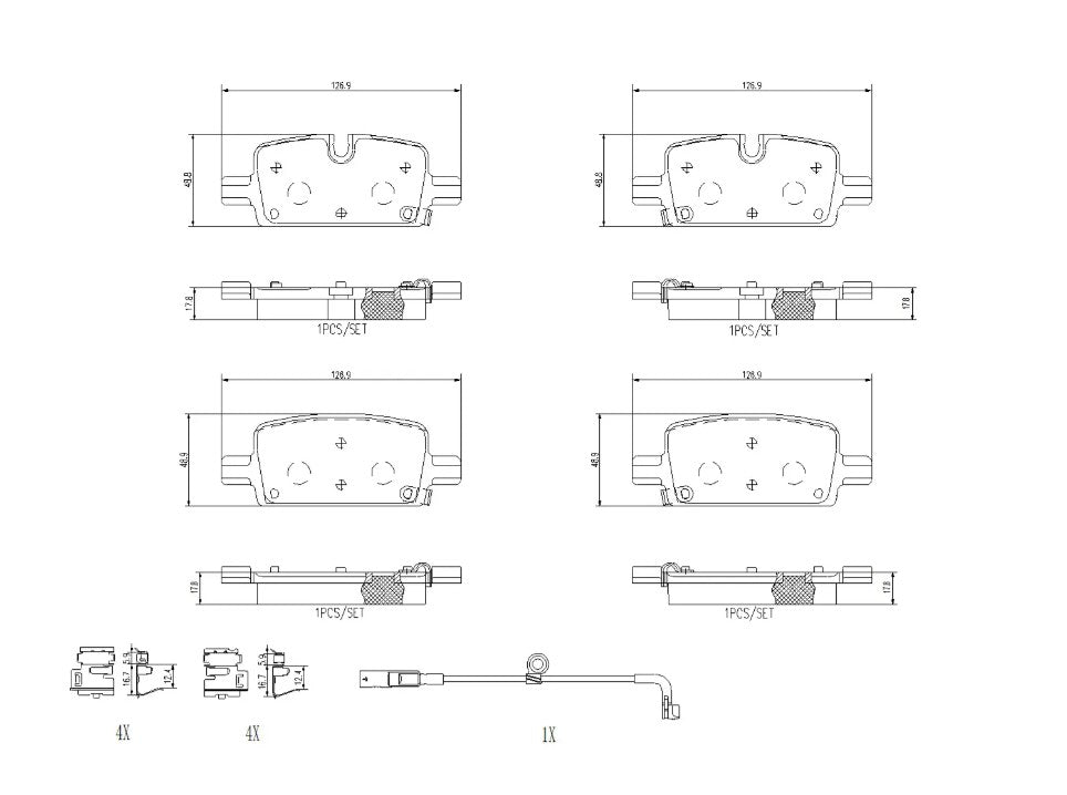 Brembo P10098n Brake Pad||p10098n_2.Jpg||86||brmp10098n||2091807