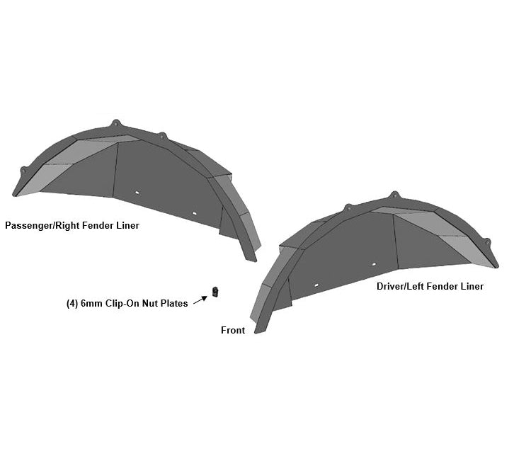 Product of Black Horse Offroad Infg20 Inner Fender