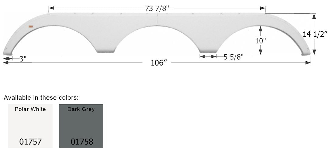 Product of Icon 01757 Fender Skirt