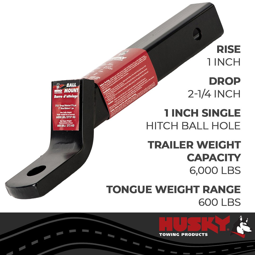 Product of Husky Towing 31369 2 Inch Receiver Trailer Hitch Ball Mount