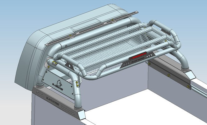 Product of Black Horse Offroad ATRB9BK Tube Powder Coated Steel Truck Bed Bar