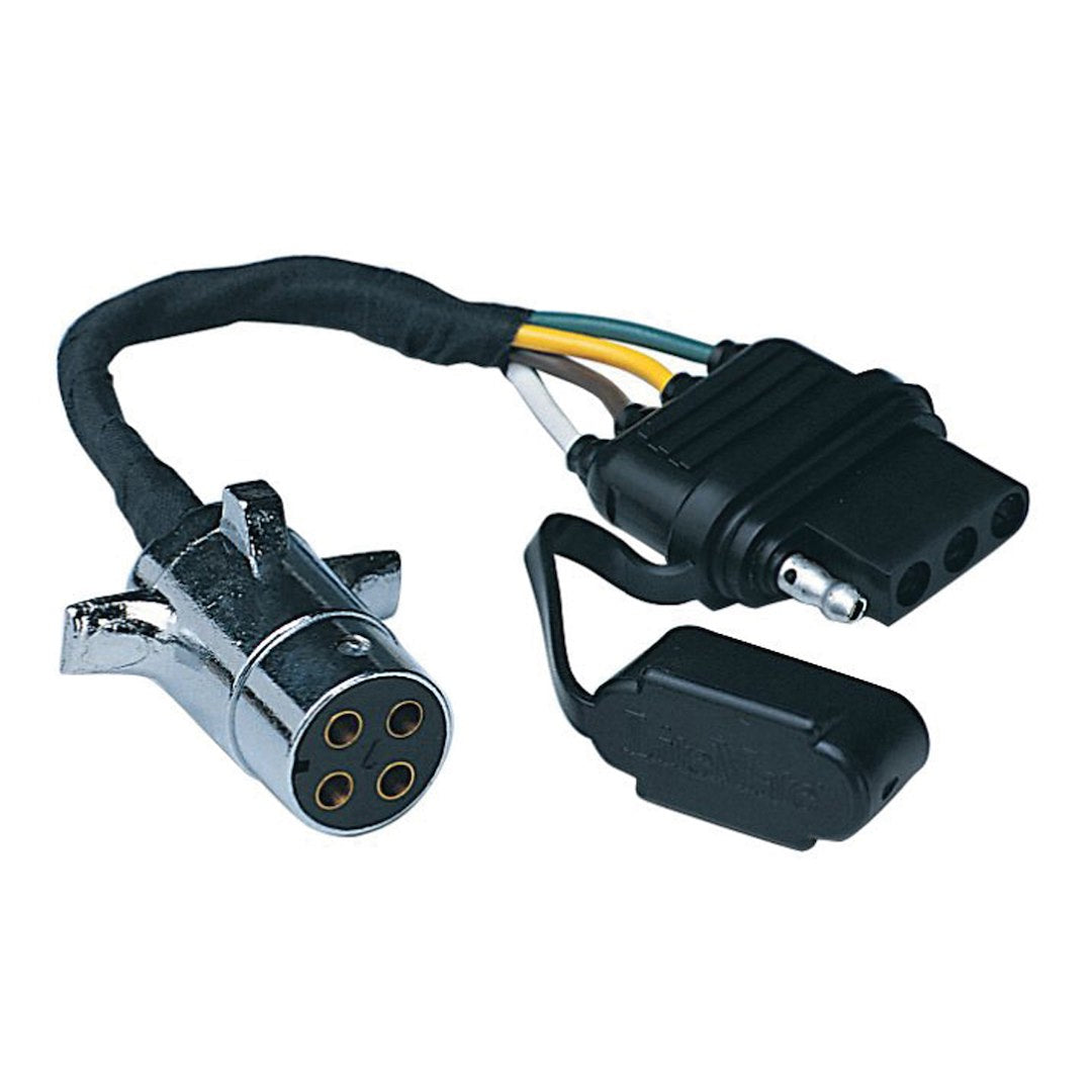 Husky Towing 13173 Trailer Wiring Connector Adapter||hus_13173_Connector Adapter_4 Rnd To 4 Flat Gf.Jpg||85||hus13173||1136752